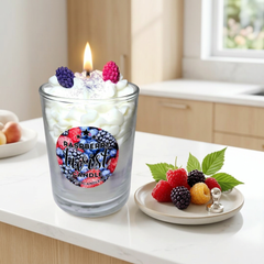 Raspberry Twist || Dessert Candle