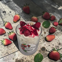 Strawberry || Milkshake Candle