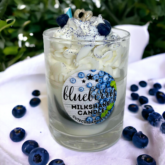 Blueberry || Milkshake Candle
