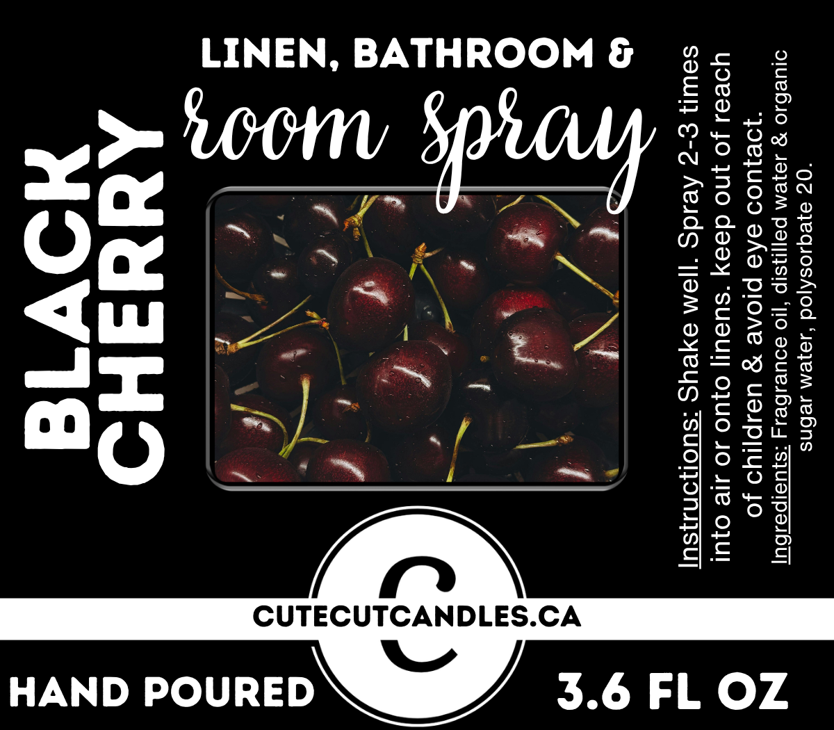 Black Cherry || Room Spray
