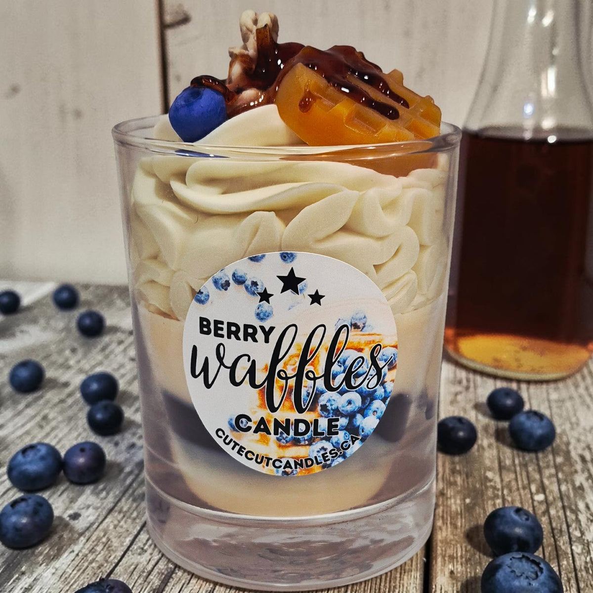 Berry Waffles || Dessert Candle