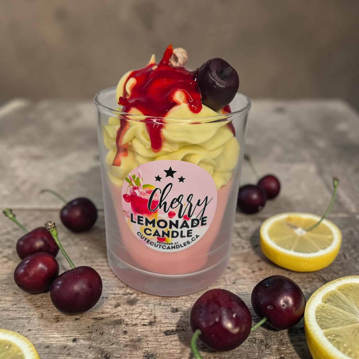 Cherry Lemonade || Dessert Candle